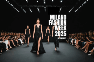VYBES PROSECCO sponsorship at Milano Fashion Week 2025, Leonardo da Vinci Museum